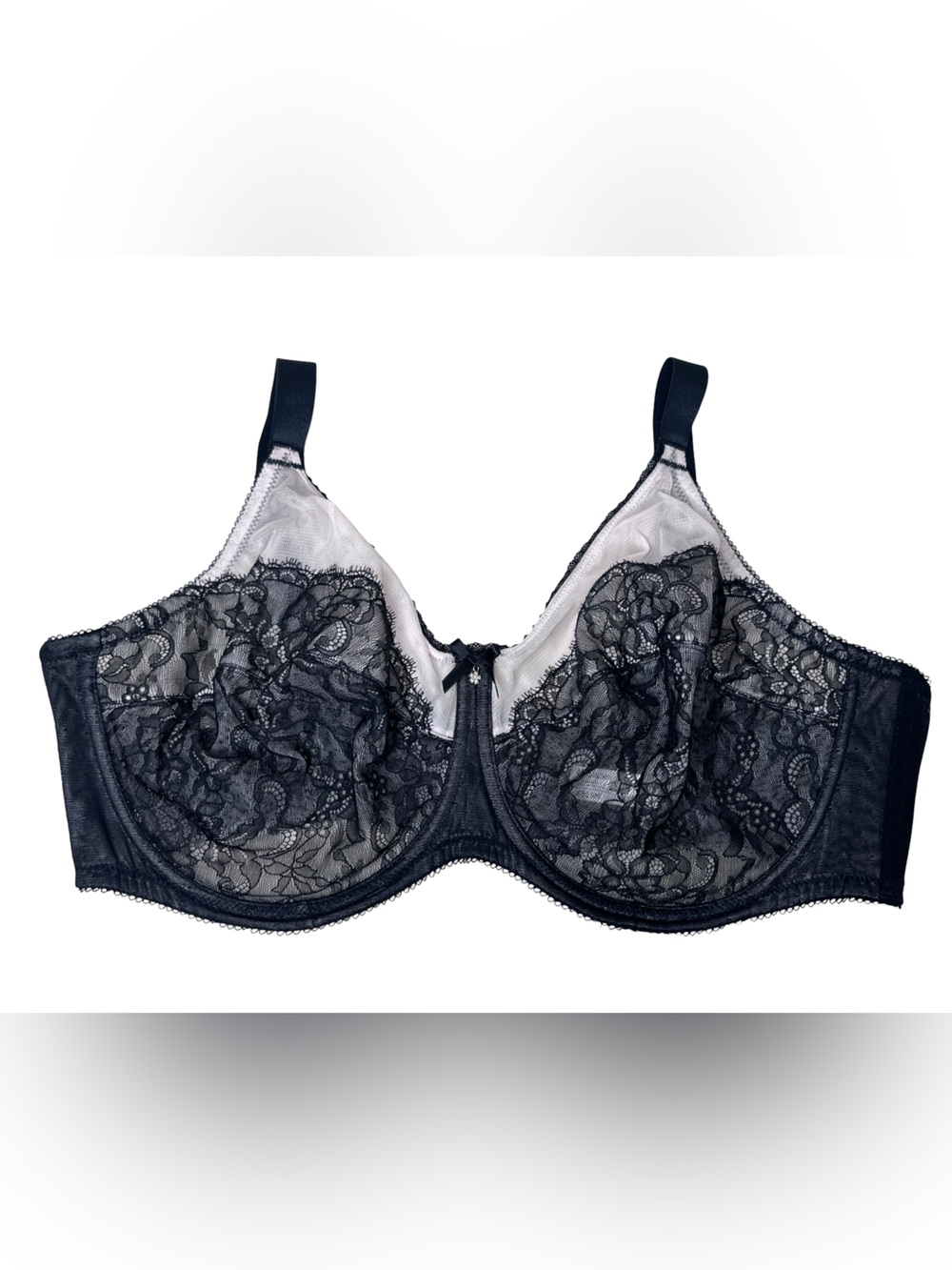 Wacoal Retro Chic 855186 Lace Underwire Bra Sz 46D